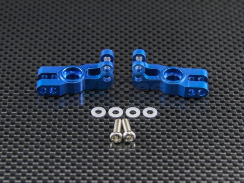 GPM Racing Kyosho Mini Inferno Aluminum Rear Knuckle Arm - 1 pr Blue