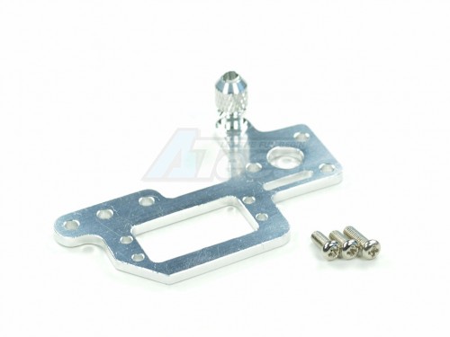 GPM Racing Kyosho Mini Inferno Aluminum Servo Mount Cover With Screws - 1 Piece Set Silver
