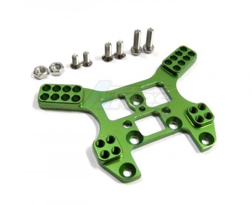 GPM Racing Turnigy 1/16 Racing Buggy Aluminum Rear Damper Tower With Screws - 1Pc Set Black