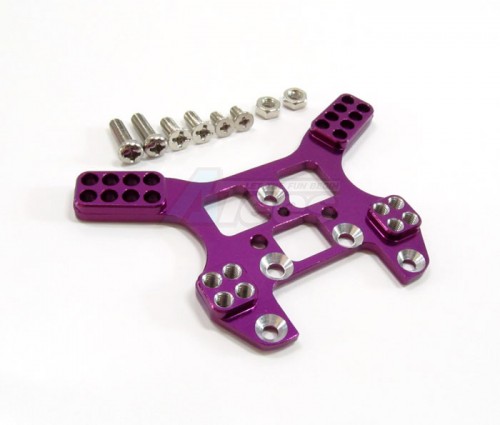GPM Racing Kyosho Mini Inferno Aluminum Rear Damper Tower With Screws Set Purple