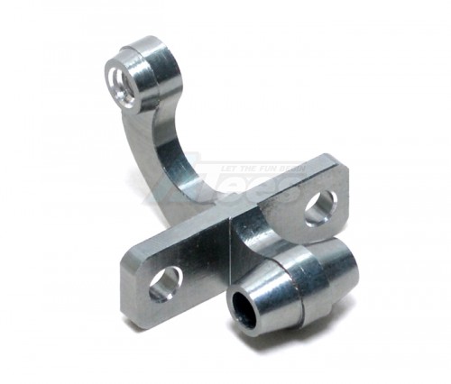 GPM Racing Kyosho Mini Inferno ST Aluminum Rear Gear Box Mount Connector (Linking Tie Rod & Gear Box Mount) - 1Pc Gun Metal