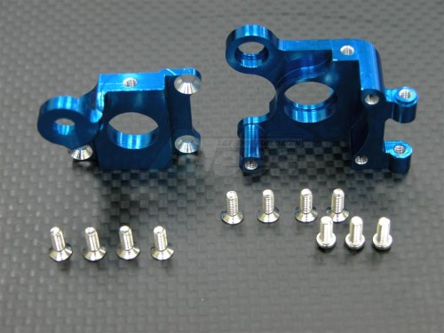 GPM Racing Kyosho Mini Inferno Aluminum Center Gear Box with Screws - 2 Pcs Blue