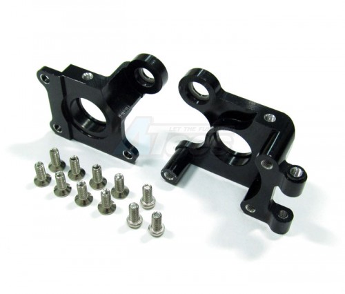 GPM Racing Kyosho Mini Inferno Aluminum Center Gear Box With Screws - 2Pcs Set Black