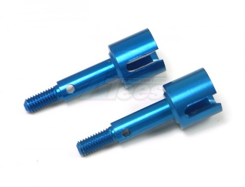 GPM Racing Kyosho Mini Inferno 09 Aluminum Front Or Rear Wheel Shaft - 1 Pair Blue