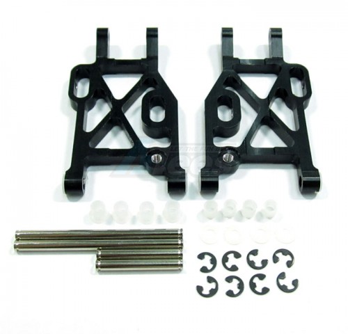 GPM Racing Kyosho Mini Inferno Aluminum Rear Lower Arm With E-Clips & Pins & Delrin Collars 1 Pair Set Black