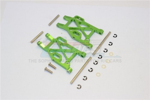 GPM Racing Kyosho Mini Inferno Aluminum Rear Lower Arm With E-Clips & Pins & Delrin Collars 1 Pair Set Green