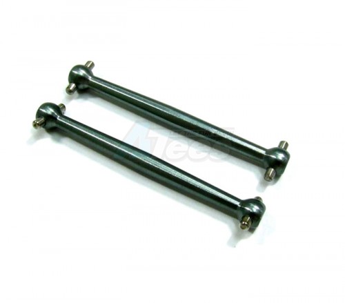GPM Racing Kyosho Mini Inferno Aluminum Main Shaft (47MM) - 1Pair Gun Metal