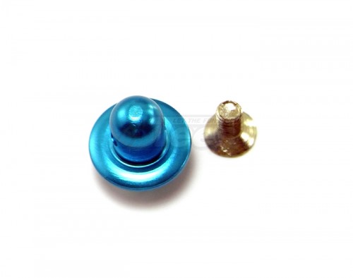 GPM Racing Kyosho Mini Inferno ST Aluminum Front Body Posts Mount With Screw - 1 Piece Set Blue