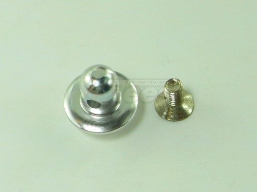 GPM Racing Kyosho Mini Inferno Aluminum Front Body Posts Mount With Screw - 1 Piece Set Silver