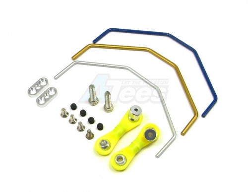 GPM Racing Kyosho Mini Inferno 09 Aluminum Front Anti-Roll Bar With Screws - 1 Set Silver