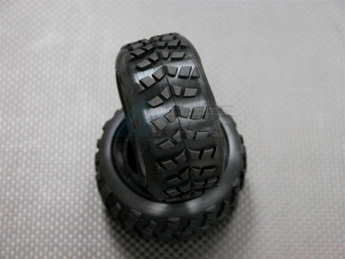 GPM Racing Kyosho Mini Inferno Front Or Rear Radial Tire With Insert (30G) - 1 Pair