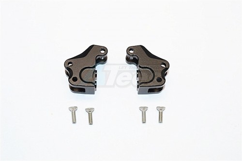 GPM Racing Axial RR10 Bomber Aluminium Front/Rear Gear Box Components - 1Pair Set Black
