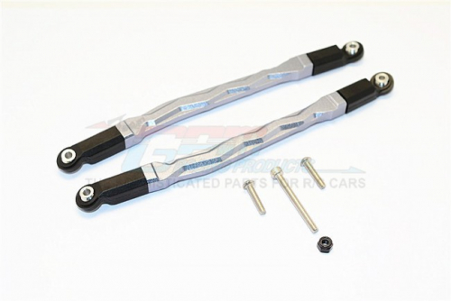 GPM Racing Axial SMT10™ Grave Digger Monster Jam Truck Aluminium Front/Rear Upper Chassis Link Parts - 1Pr Set (For Yeti Smt10 Monster Jam Ax90055 Ax90057) Gun Metal