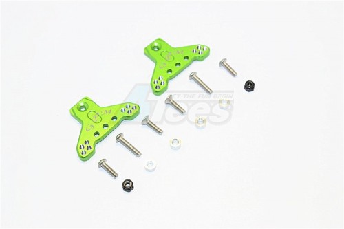 GPM Racing Axial SMT10™ Grave Digger Monster Jam Truck Aluminium Front/Rear Adjustable Shock Mount - 1Pr Set Green