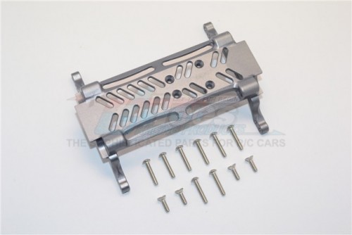 GPM Racing Axial SMT10™ Grave Digger Monster Jam Truck Aluminium Gear Box Bottom Mount - 1Pc Set Gun Metal