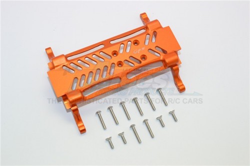 GPM Racing Axial SMT10™ Grave Digger Monster Jam Truck Aluminium Gear Box Bottom Mount - 1Pc Set Orange