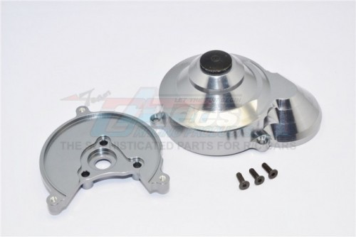 GPM Racing Axial SMT10™ Grave Digger Monster Jam Truck Aluminium Transmission Spur Gear Case -2Pcs Set (For Scx10 Wraith Smt10 Monster Jam Ax90055) Gun Metal