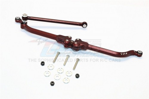 GPM Racing Axial SMT10™ Grave Digger Monster Jam Truck Aluminium Adjustable Steering Link - 2Pcs Set (For Rr10 Bomber Wraith Smt10 Monster Jam Ax90055 Ax90057) BR