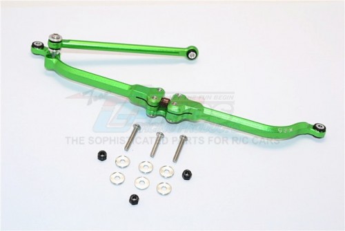 GPM Racing Axial SMT10™ Grave Digger Monster Jam Truck Aluminium Adjustable Steering Link - 2Pcs Set (For Rr10 Bomber Wraith Smt10 Monster Jam Ax90055 Ax90057) Green