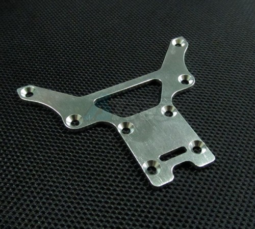 GPM Racing Team Losi Mini LST Aluminum Front/rear Chassis Plate - 1pc Silver