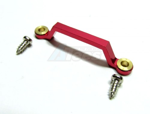 GPM Racing Team Losi Mini LST Aluminum Front Steering Tie Rod With Screws - 1 Piece Set Red