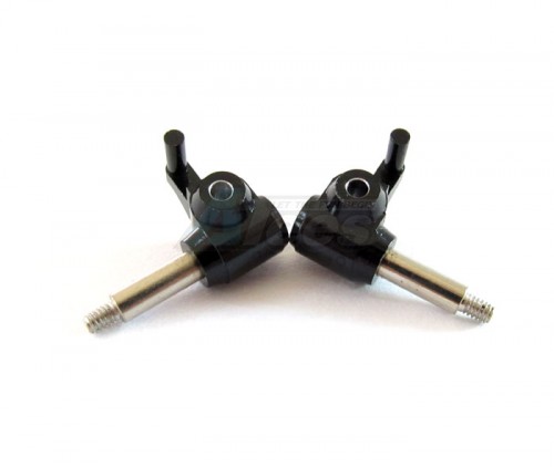 GPM Racing Kyosho Mini-Z Monster Aluminum Front Knuckle Arm Set (1 Degree Caster) 1 Pair Black