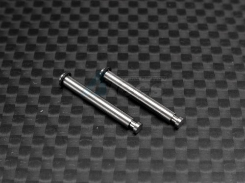 GPM Racing Kyosho Mini-Z Monster Titanium King Pin For Front Knuckle Arm With 2 E-Clips 1 Pair Set