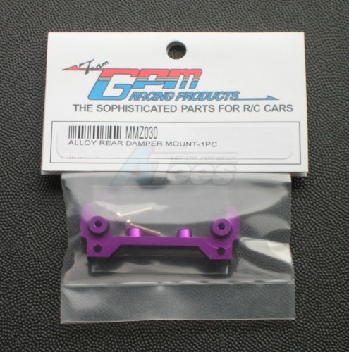 GPM Racing Kyosho Mini-Z Monster Aluminum Rear Damper Mount - 1 pc Purple