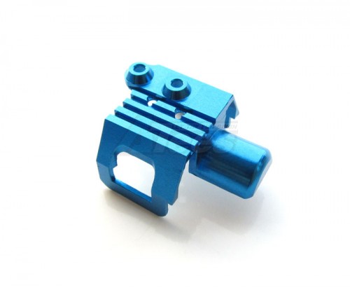 GPM Racing Kyosho Mini-Z Monster Aluminum Rear Motor Cap With Heat Sink - 1pc Blue