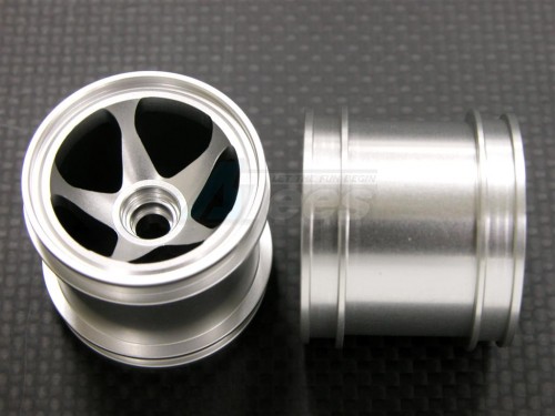 GPM Racing Kyosho Mini-Z Monster Aluminum Front/rear 3d Sinkage Rims(5 Poles) - 1pr