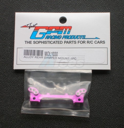 GPM Racing Kyosho Mini-Z Overland Aluminum Rear Damper Mount - 1 pc Purple