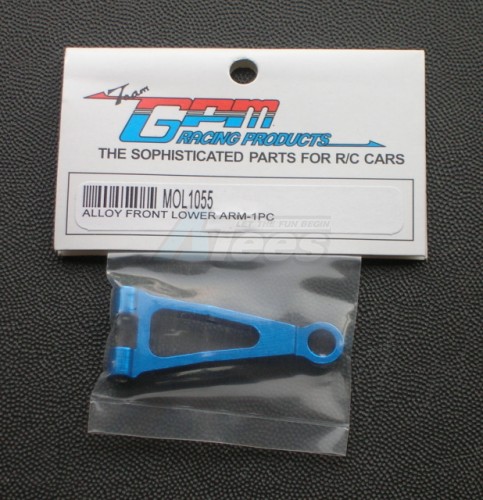 GPM Racing Kyosho Mini-Z Overland Aluminum Front Lower Arm - 1 pc Blue