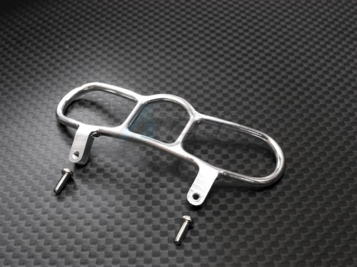 GPM Racing Kyosho Mini-Z Overland Aluminum Front Animal Guard For Pajero With Screws-1 Piece Set Silver