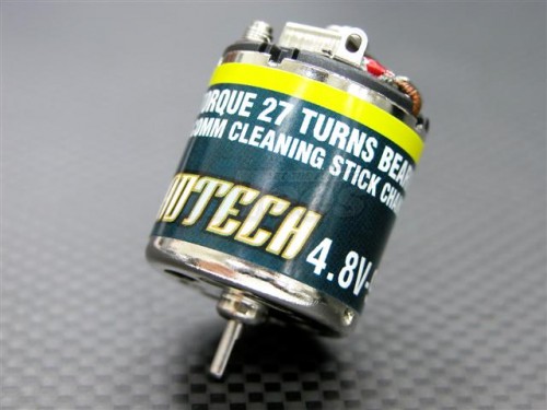 GPM Racing Team Losi Mini SCT High Torque 27 Turns Bearing Motor (motor Comm Cleaning Stick Changeable 4.8v - 9.6v) - 1pc