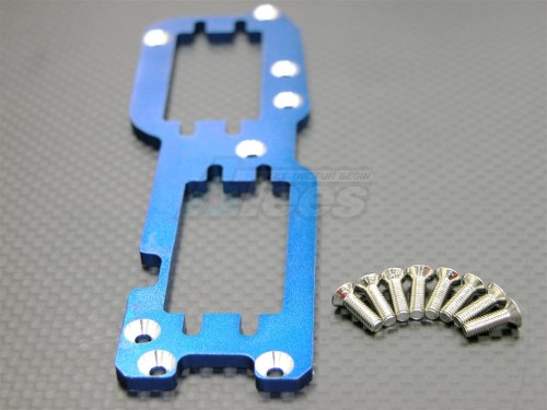 GPM Racing Kyosho Inferno MP7.5 Aluminum Upper Deck With Screws 1 Set Blue