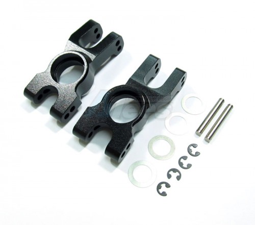 GPM Racing Kyosho Inferno MP7.5 Aluminum Rear Knuckle Arm With Pins & Washers & E-Clips - 1Pair Set Black