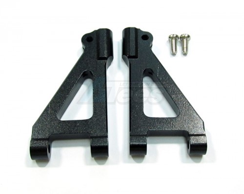GPM Racing Kyosho Inferno MP7.5 Aluminum Front Upper Arm With Screws - 1Pair Set Black