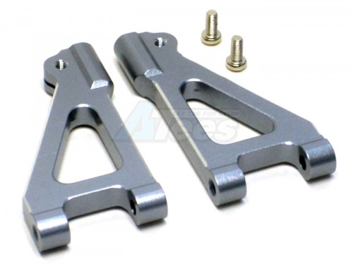 GPM Racing Kyosho Inferno MP7.5 Aluminum Front Upper Arm With Screws 1 Pair Set Gun Metal