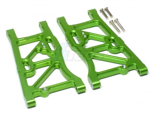 GPM Racing Kyosho Inferno MP7.5 Aluminum Rear Lower Arm with Screws 1 Pair Set Green