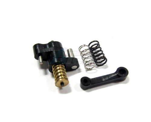 GPM Racing Kyosho Mini-Z MR-02 Aluminum Steering Assembly With Springs -3pcs Set Black