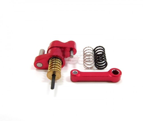 GPM Racing Kyosho Mini-Z MR-02 Aluminum Steering Assembly With Springs -3pcs Set Red