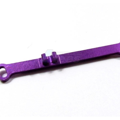 GPM Racing Kyosho Mini-Z MR-02 Aluminum Steering Plate (0 Degree) - 1 Piece Purple