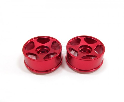 GPM Racing Kyosho Mini-Z MR-02 Aluminum Front Sinkage Rims(star) -1 Pair Red