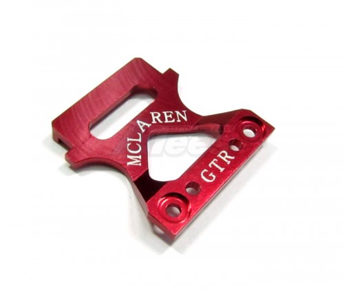 GPM Racing Kyosho Mini-Z MR-02 Aluminum Front Body Lock Plate For Mclaren F1 (GTR) - 1 Piece Red