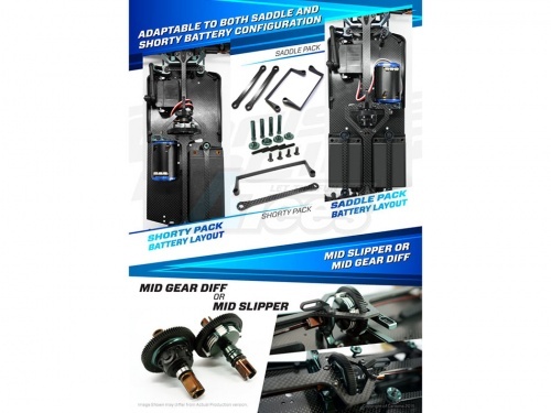 GPM Racing Anderson Racing MRX4 Aluminum Battery Holder With Antenna Mount & Delrin Collars - 1 Piece Set Red