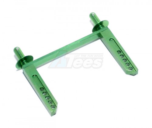 GPM Racing Traxxas 1/16 Mini Summit Aluminum Front Body Post - 1pr Green
