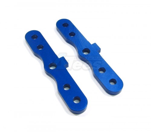 GPM Racing HPI Savage XS Flux Aluminum Front Bulk Head Plate - 2 Pieces Blue