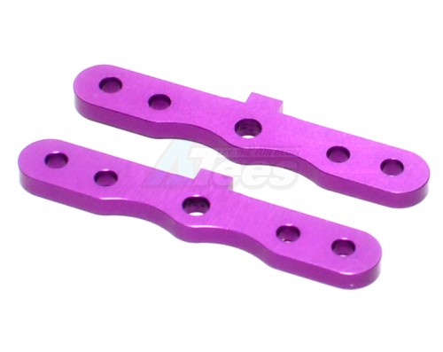 GPM Racing HPI Savage XS Flux Aluminum Front Bulk Head Plate - 2 Pieces Purple