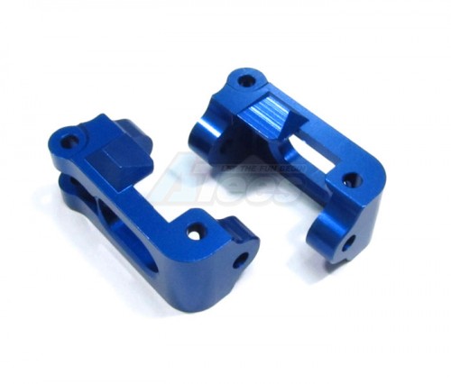 GPM Racing HPI Savage XS Flux Aluminum Front C-Hub 1 Pair Set Blue