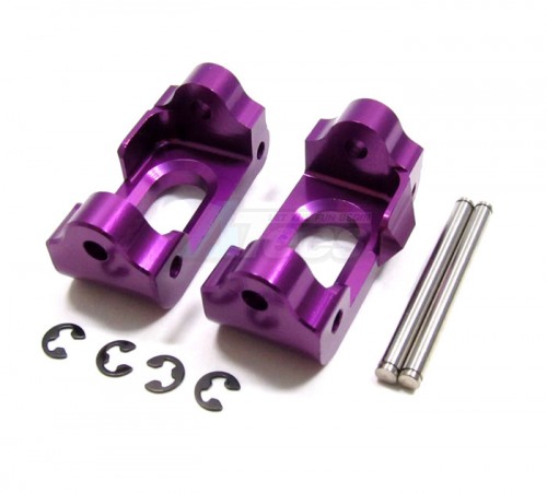 GPM Racing HPI Savage XS Flux Aluminum Front C-Hub 1 Pair Set Purple